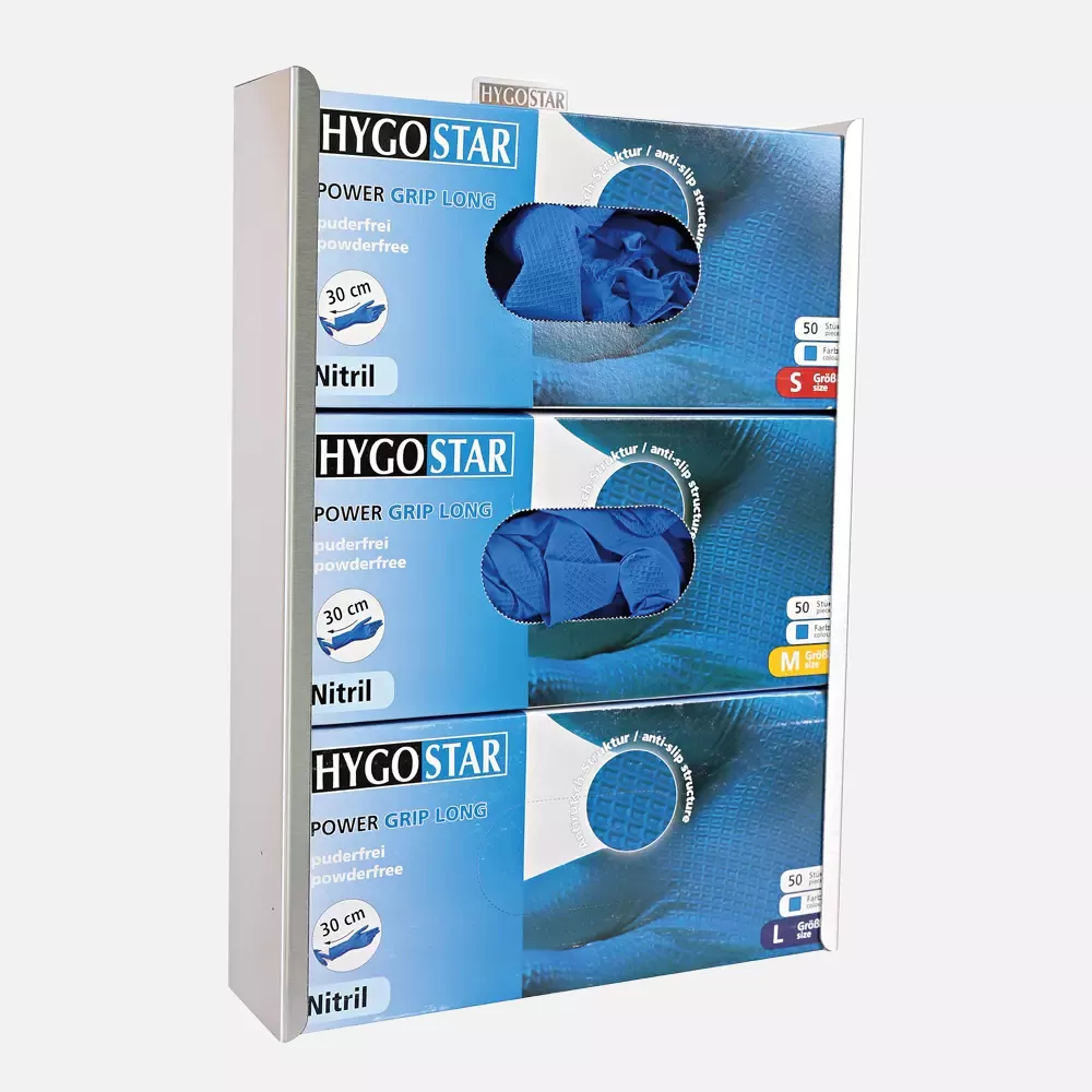 HygoStar 889372, Power Grip Long Glove Dispenser, Stainless Steel, image 2