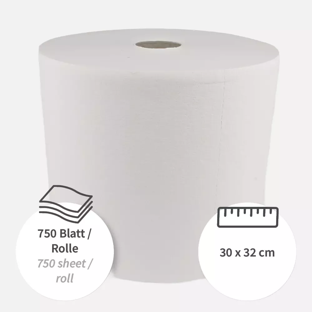 HygoClean 317502, Superwip Cellulose Wiping Cloths, Roll, White, image 3