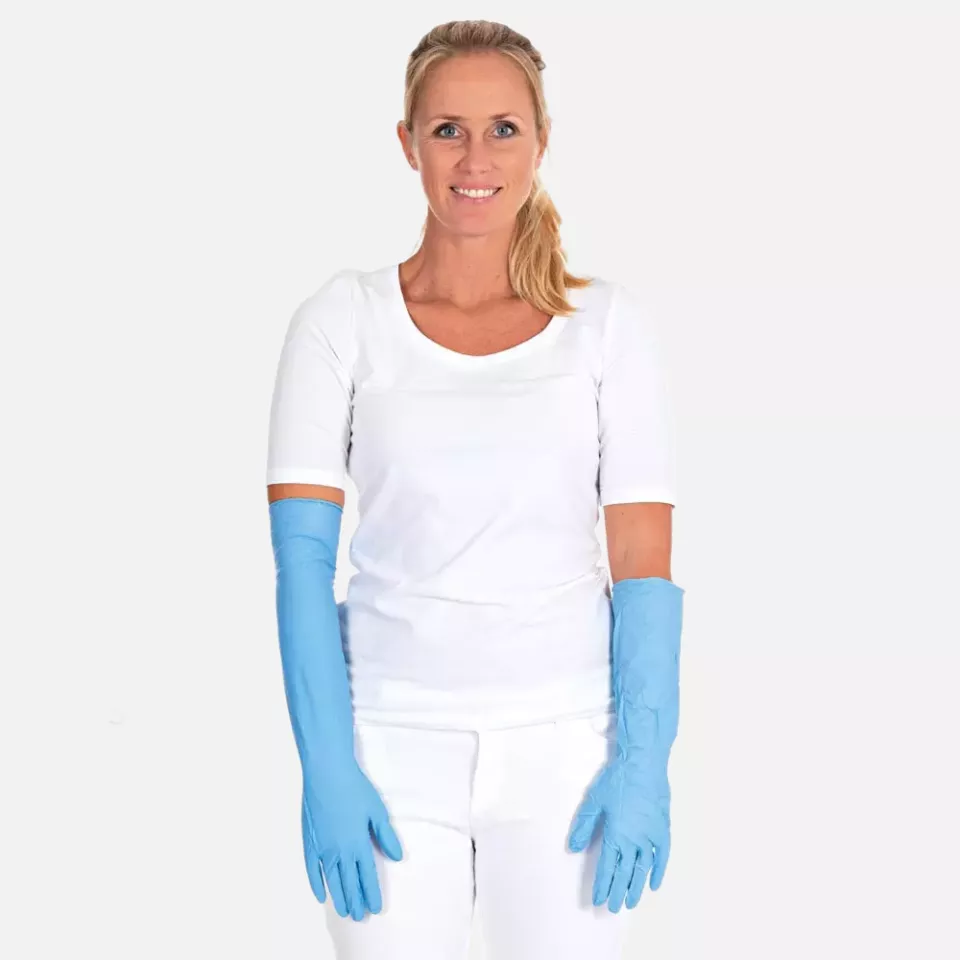 HygoStar 270032, Extra Safe Superlong Nitrile Gloves, Powder-free, image 6, gallery thumbnail