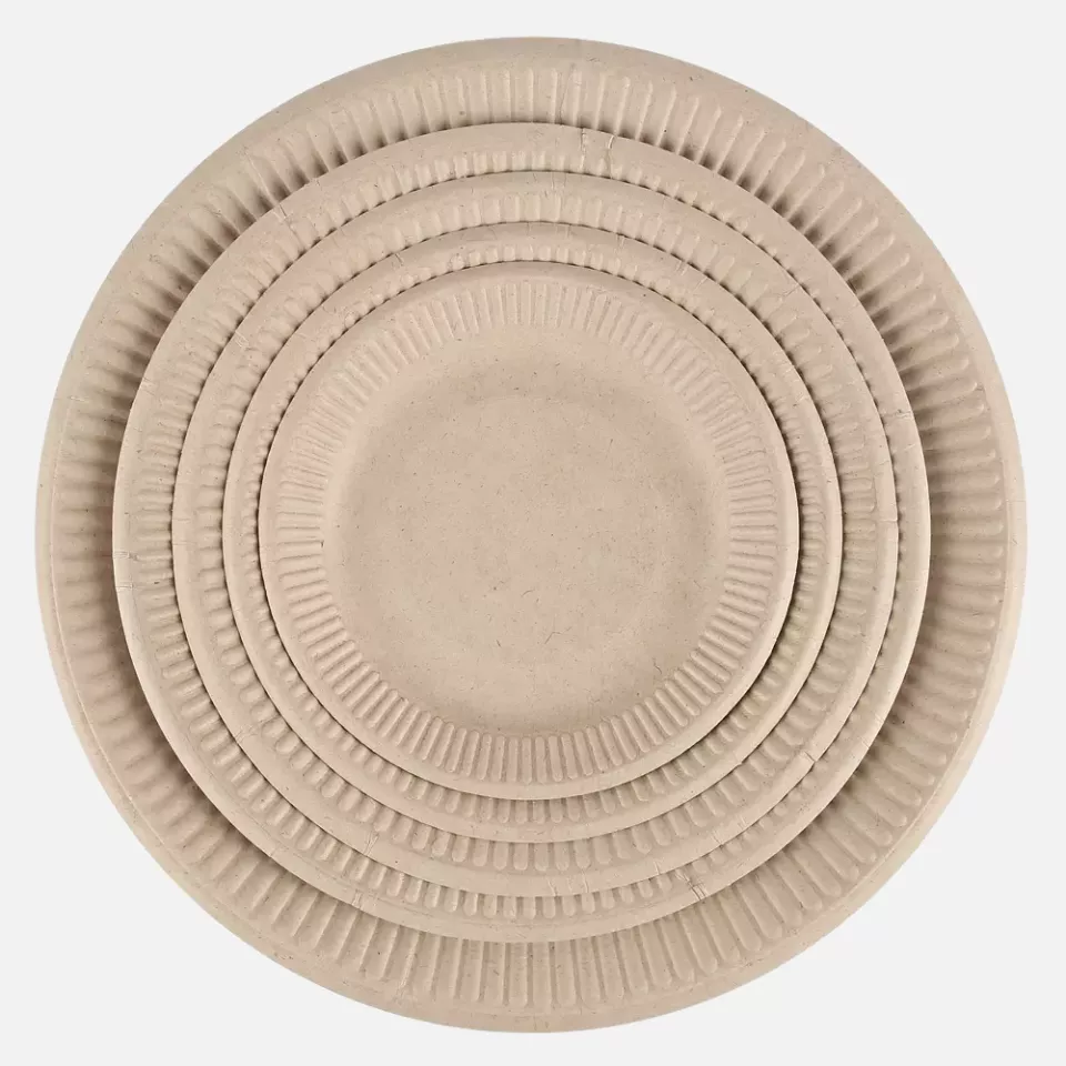 NATUREStar 410522, Organic Bagasse Snack Plates, Ø 228 mm, image 1, gallery thumbnail