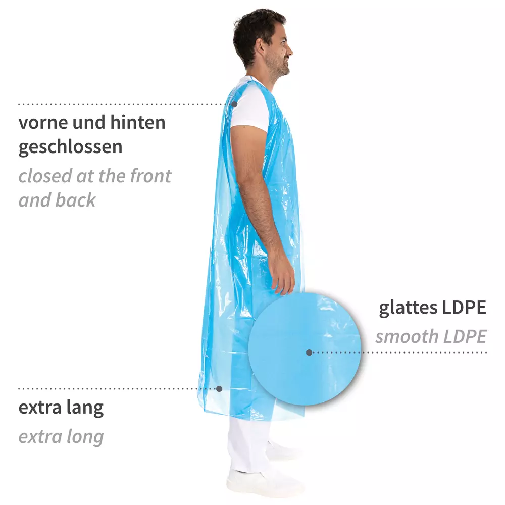 HygoStar 23616, LDPE Full Body Aprons, 30 my, image 7