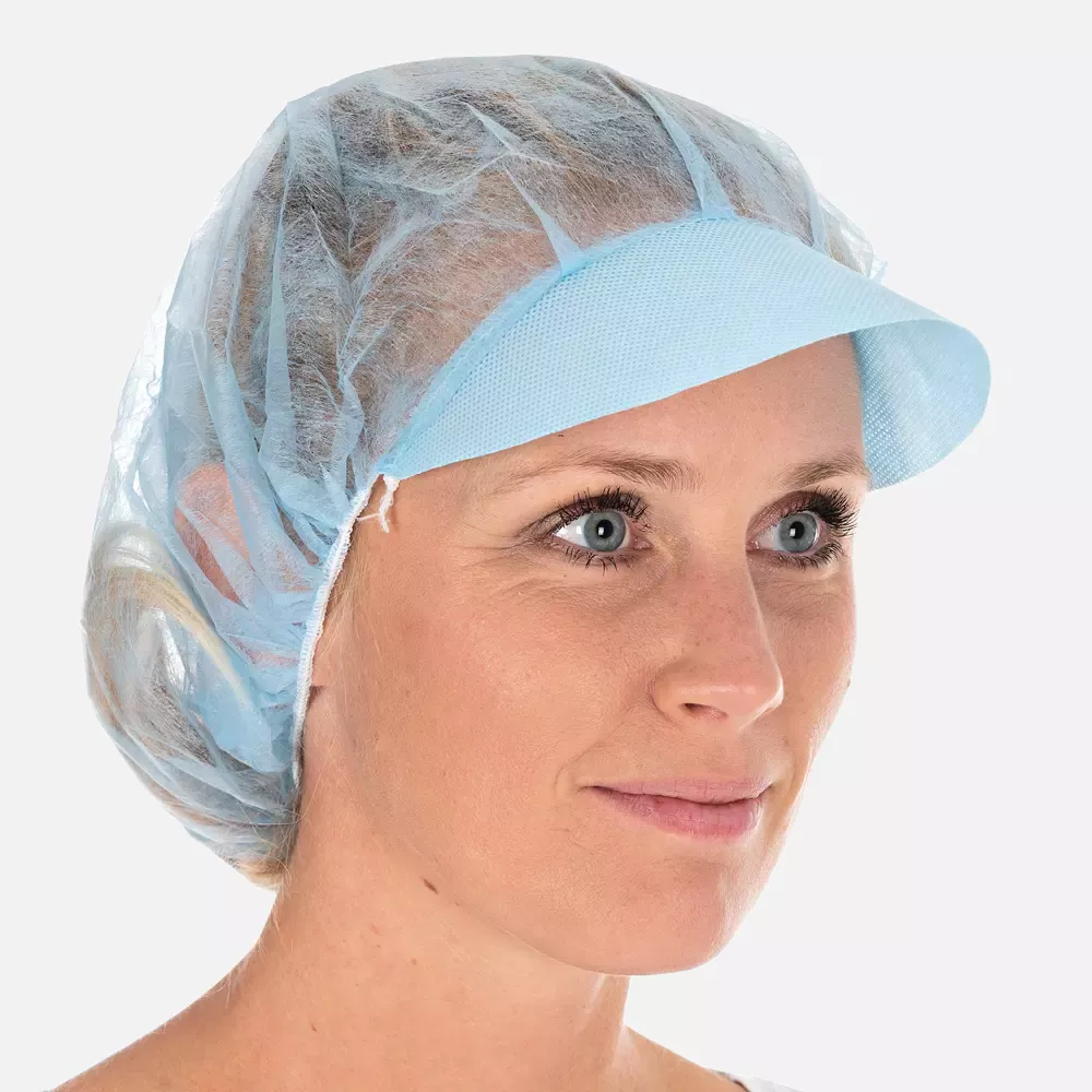 HygoNorm 12816, Light PP Peaked Bouffant Caps, ø 48 cm, Blue, image 2