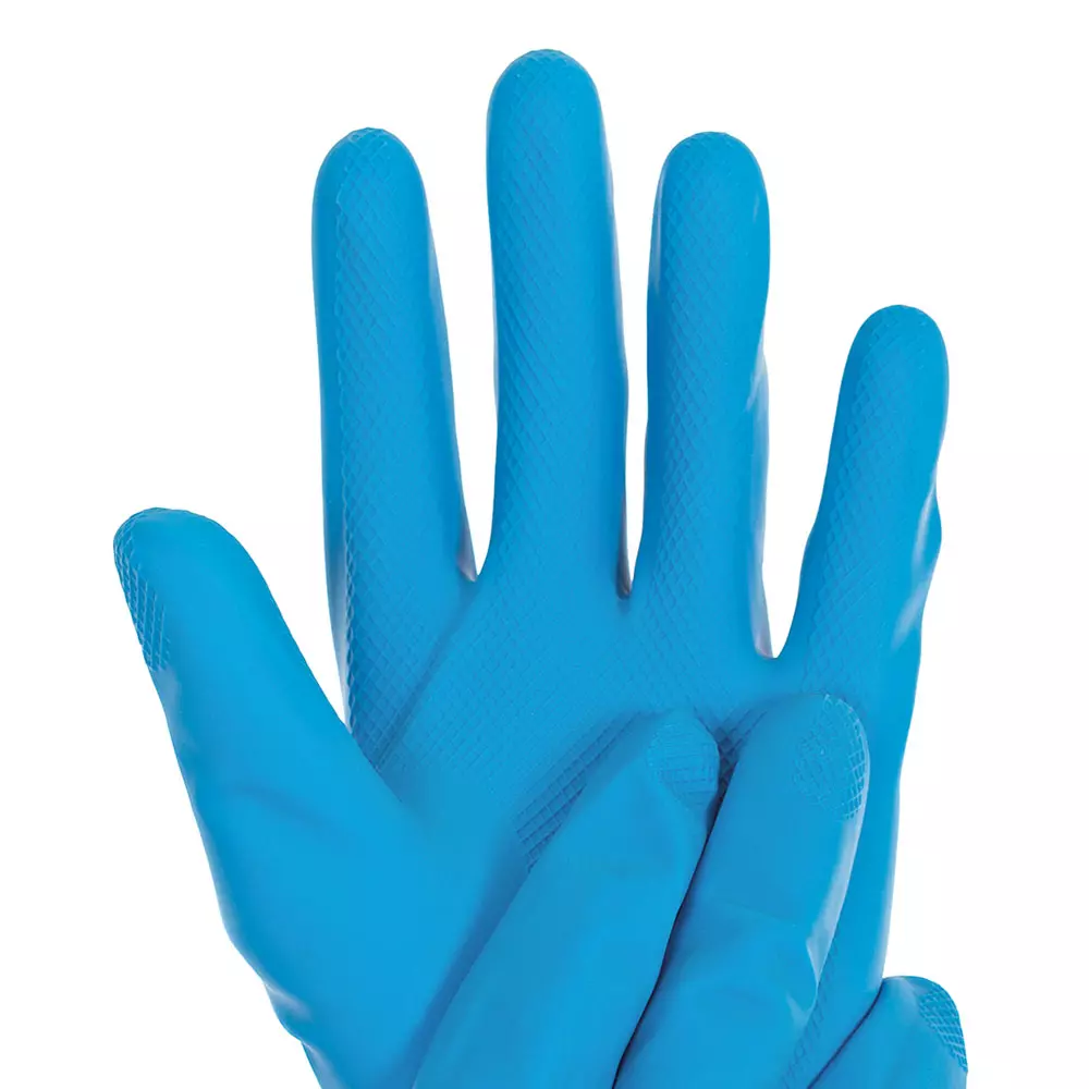 Franz Mensch 259563, Satin Blue Latex Chemical Protection Gloves, image 2