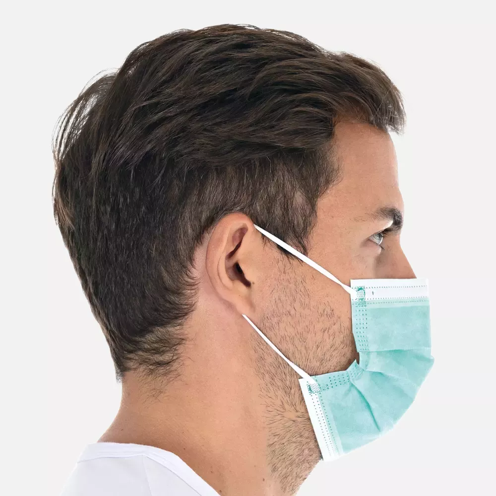 HygoStar 291771P, PP Face Masks, IIR, 3-Ply, Green, Economy Pack, image 3