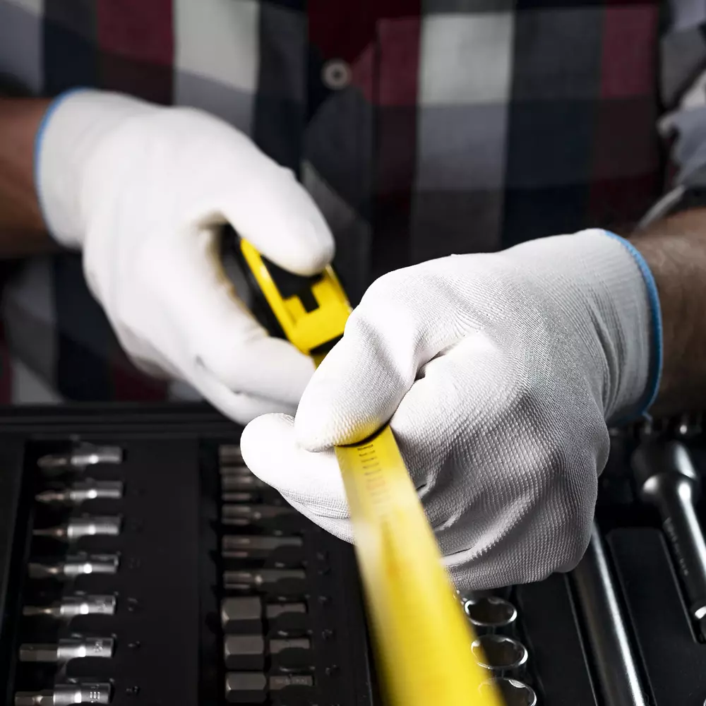 HygoStar 338122, Ultra Flex Hand Fine Knit Gloves, 3/4 PU-Coated, image 2