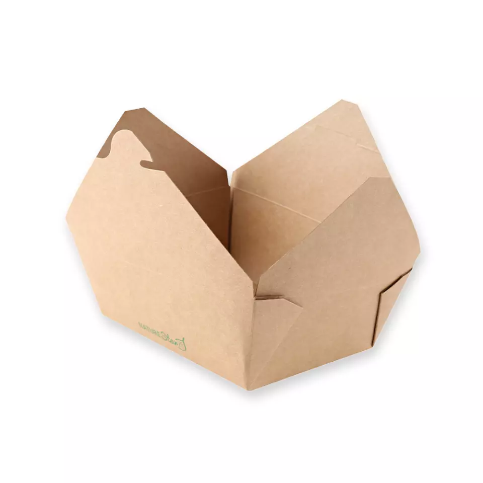 NATUREStar 417316, Menu Organic Food Boxes, 162 x 132 x 64 mm, Kraft Paper/PE, FSC®-mix, image 4, gallery thumbnail