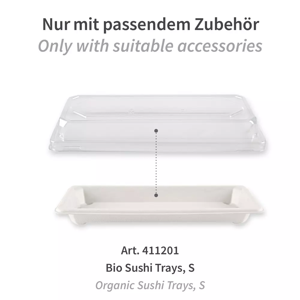 NATUREStar 400416, PET Sushi-Schalen-Deckel, S, 225 x 98 x 30 mm, image 2