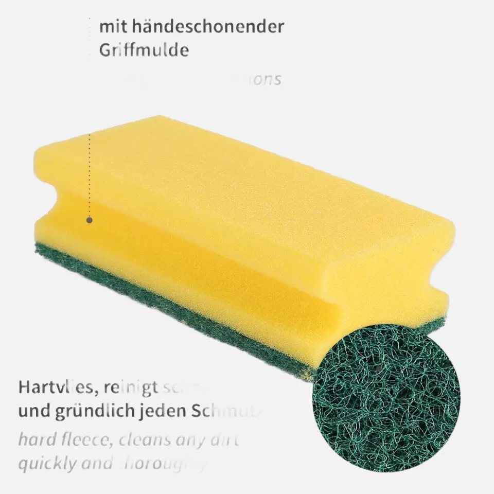 HygoClean 30100, Classic Pad-Schwämme, 15 x 7 x 4,5 cm, Schaumstoff/Hartvlies, image 2, gallery thumbnail