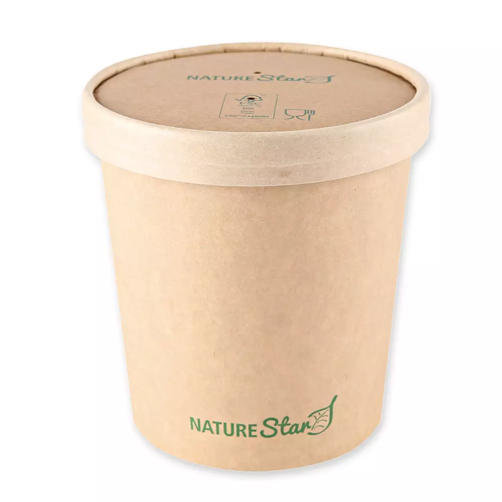 NATUREStar 417212, Minestrone Organic Lids, ø 116 mm, kraft paper/PE, FSC®-mix, image 4