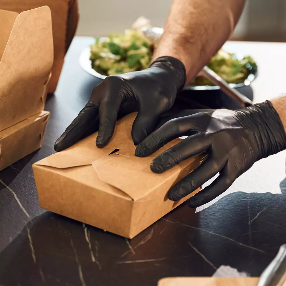 NATUREStar 417312, Menu Kraft Paper/PE Organic Food Boxes, 130 x 105 x 35 mm, FSC®-Mix, image 2