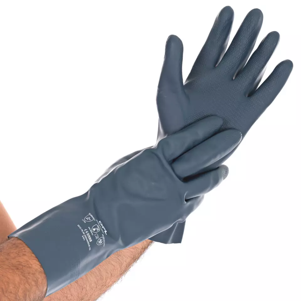 Franz Mensch 250051, Grande Latex/Chloroprene Chemical Protection Gloves, image 1, gallery thumbnail