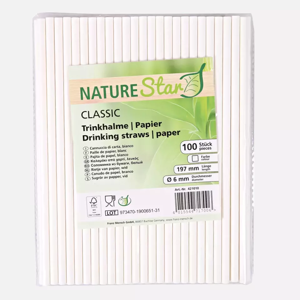 NATUREStar 421010, Classic Paper Straws, FSC®-mix Organic, image 2, gallery thumbnail