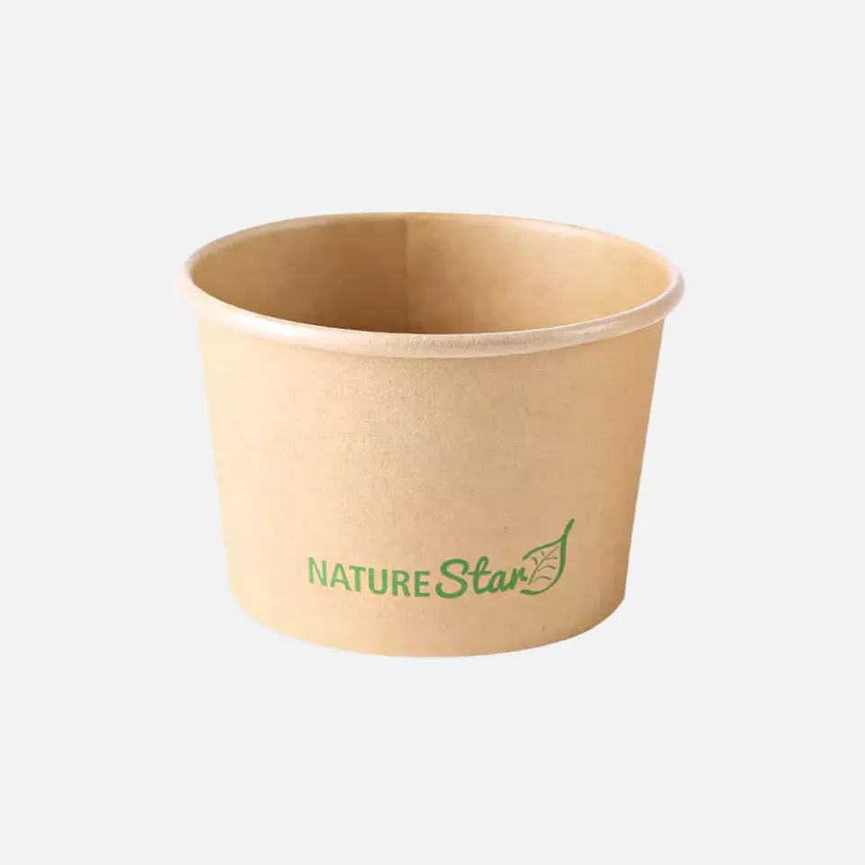 NATUREStar 416235, Organic Minestrone Kraft Paper/PLA Soup Cups, 200 ml, ø 97 mm, 60 mm, image 1, gallery thumbnail