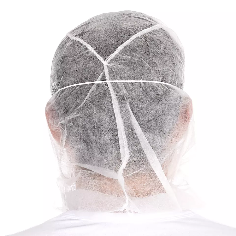 HygoNorm 132019, Astro Eco Caps with 2-Ply Face Mask, PP, White, image 5, gallery thumbnail