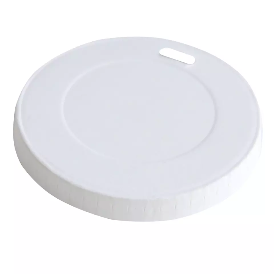 NATUREStar 40396, Organic Paper Cup Lids, Ø 90 mm, White, image 1, gallery thumbnail