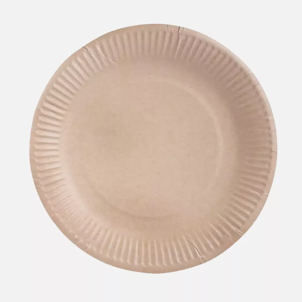 NATUREStar 415105, Organic Kraft Paper Plates, Ø 230 mm, FSC®-mix, image 1, gallery thumbnail