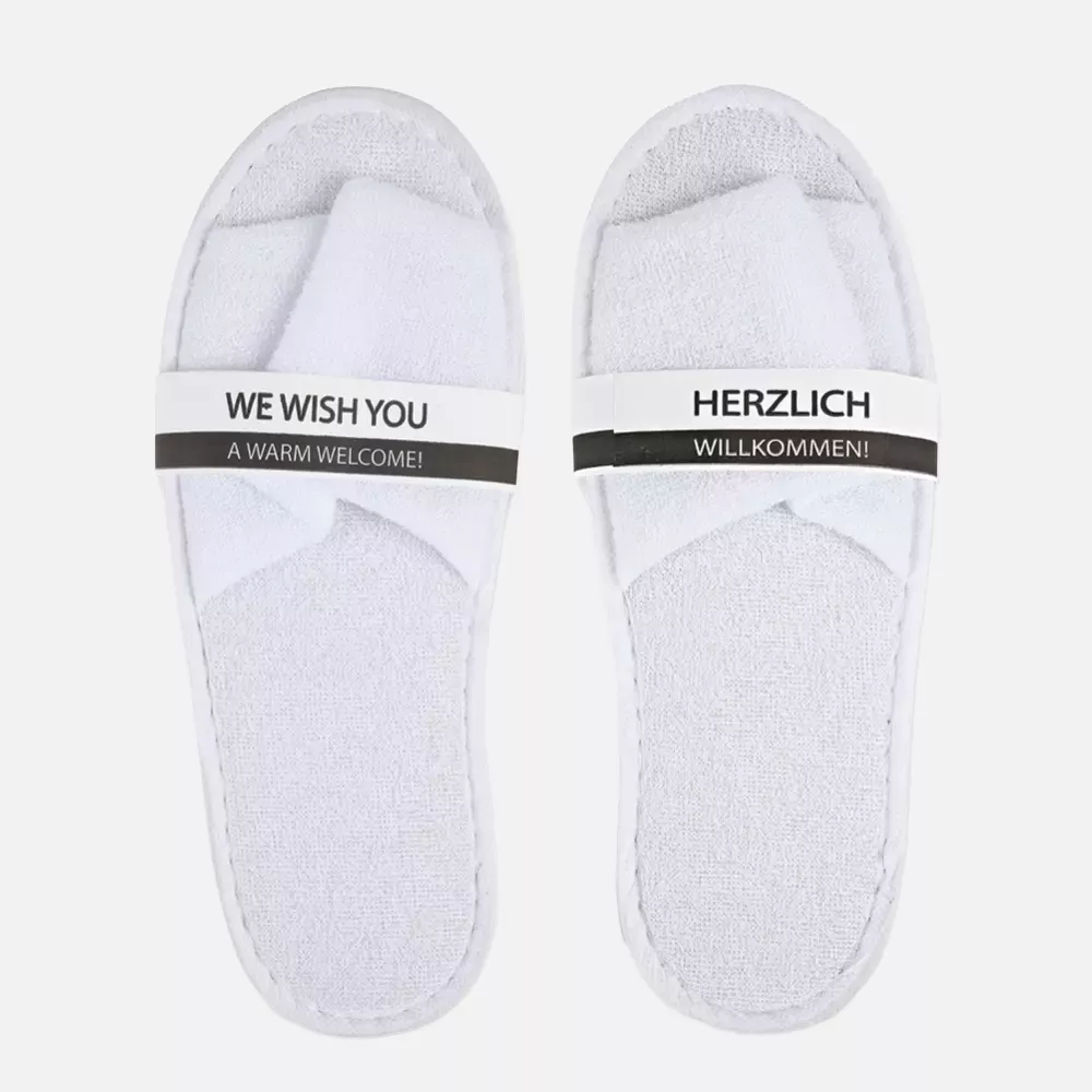 HygoNorm 5551, Classic Polyester Slippers, Open, White, image 4