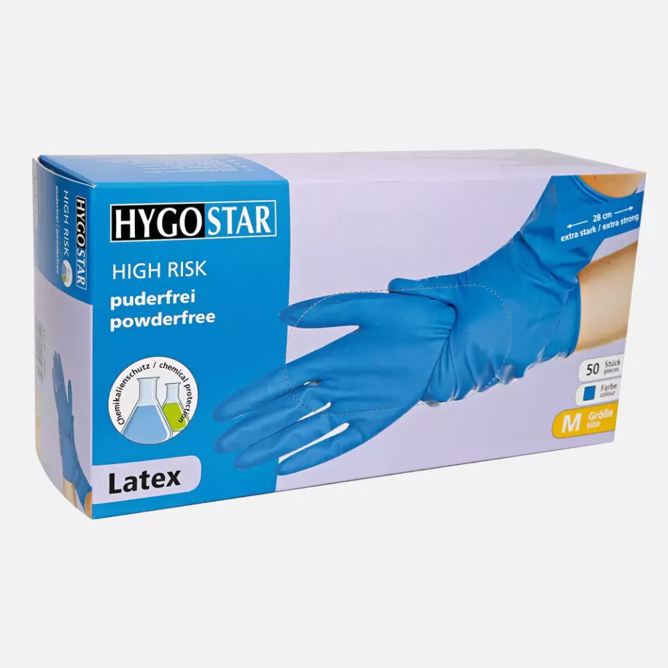 HygoStar 25033, High Risk Latex Chemical Protection Gloves, image 3, gallery thumbnail