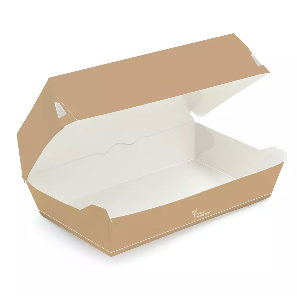 NATUREStar 41525, Carta Organic Paperboard/PE Sandwich Boxes, 220 x 135 x 80 mm, image 1