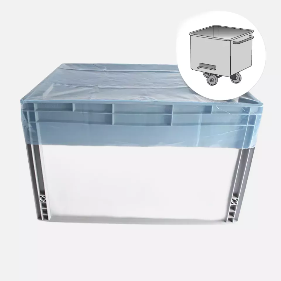 HygoStar 52226, LDPE Loading Trolley Covers, 850 x 650 mm, Blue, image 1, gallery thumbnail