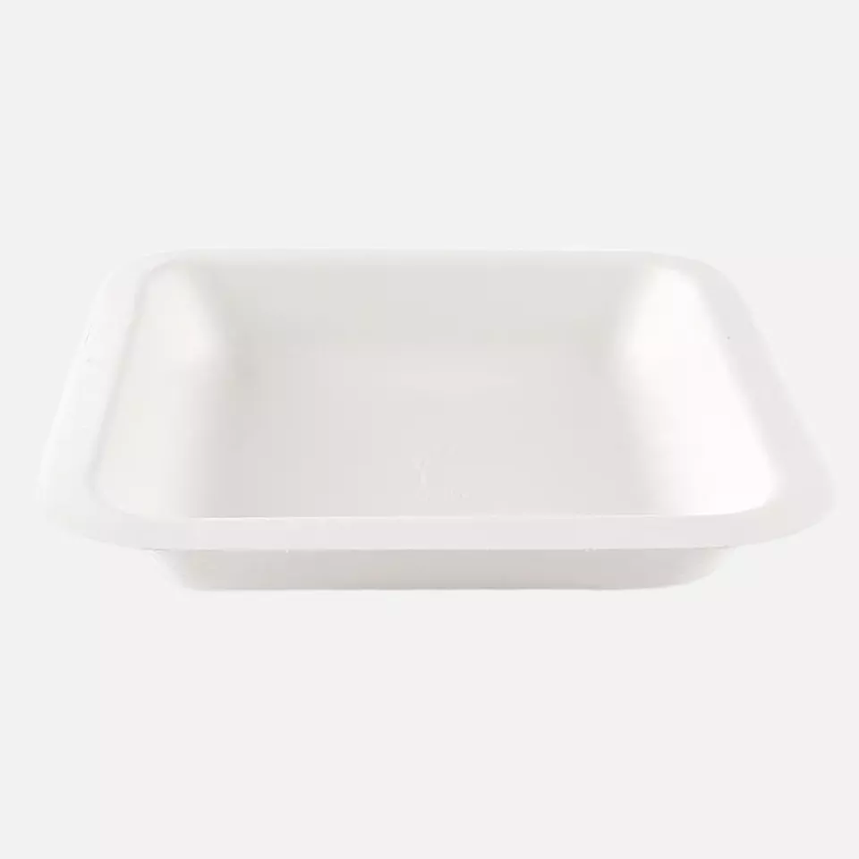 NATUREStar 411901, Eleganza Organic Bagasse Trays, 180 x 30 mm, 600 ml, image 1, gallery thumbnail