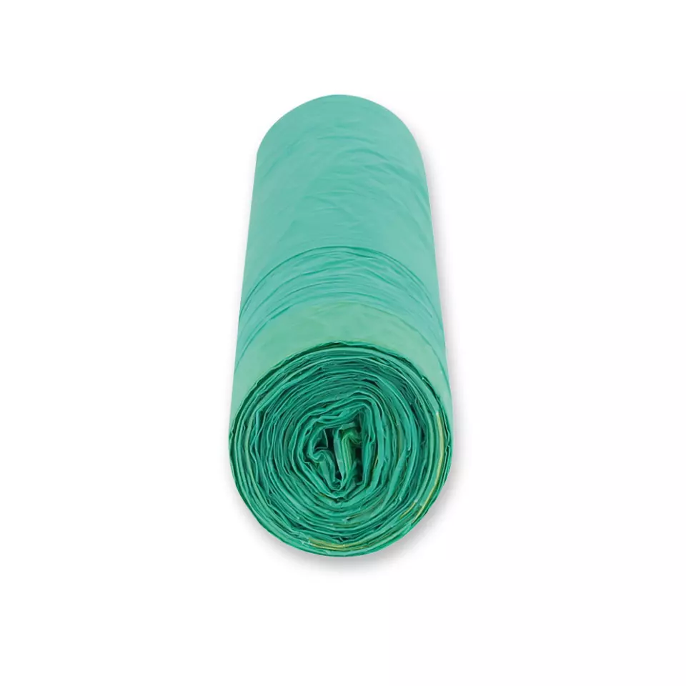 HygoClean 32998, HDPE Drawstring Garbage Bags, 60 l, Green, Roll, image 4, gallery thumbnail