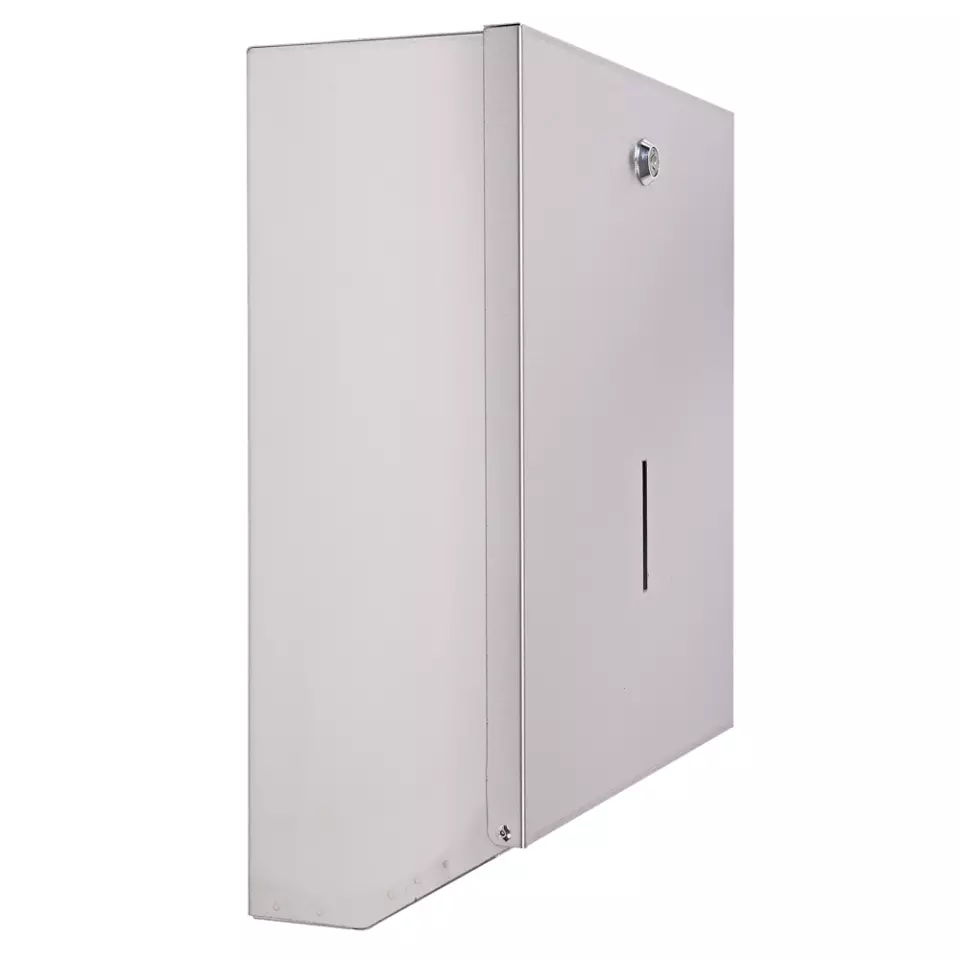 Hygostar 88965, Stainless Steel Hand Towel Dispenser, C-fold & V/ZZ-fold, image 2, gallery thumbnail