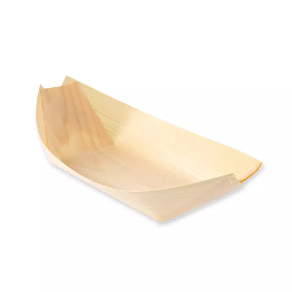 NATUREStar 38836, Organic Wooden Fingerfood Boat, 225 x 125 mm, image 1, gallery thumbnail
