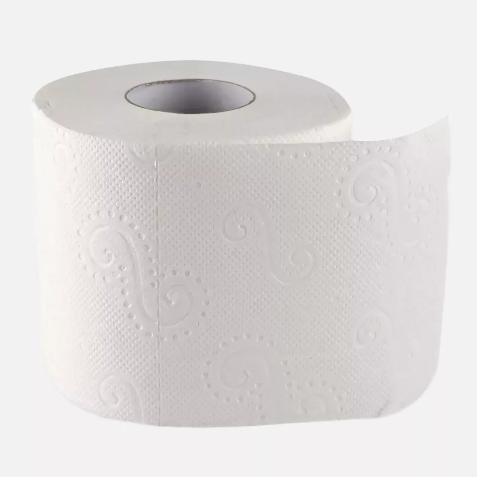 HygoClean 30421, 2-Ply Cellulose Toilet Paper, Small Roll, Bright White, image 1, gallery thumbnail