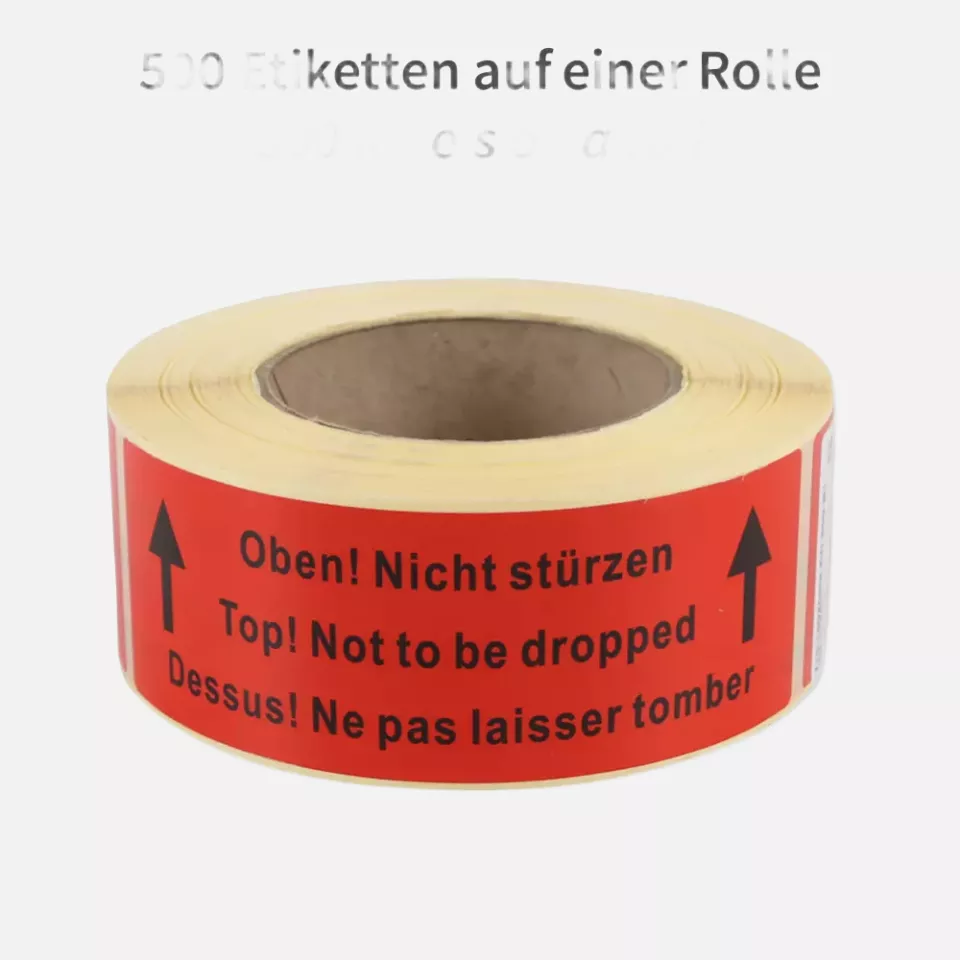 Franz Mensch 954001, Arrows Oben Paper Labels, Orange, image 2, gallery thumbnail