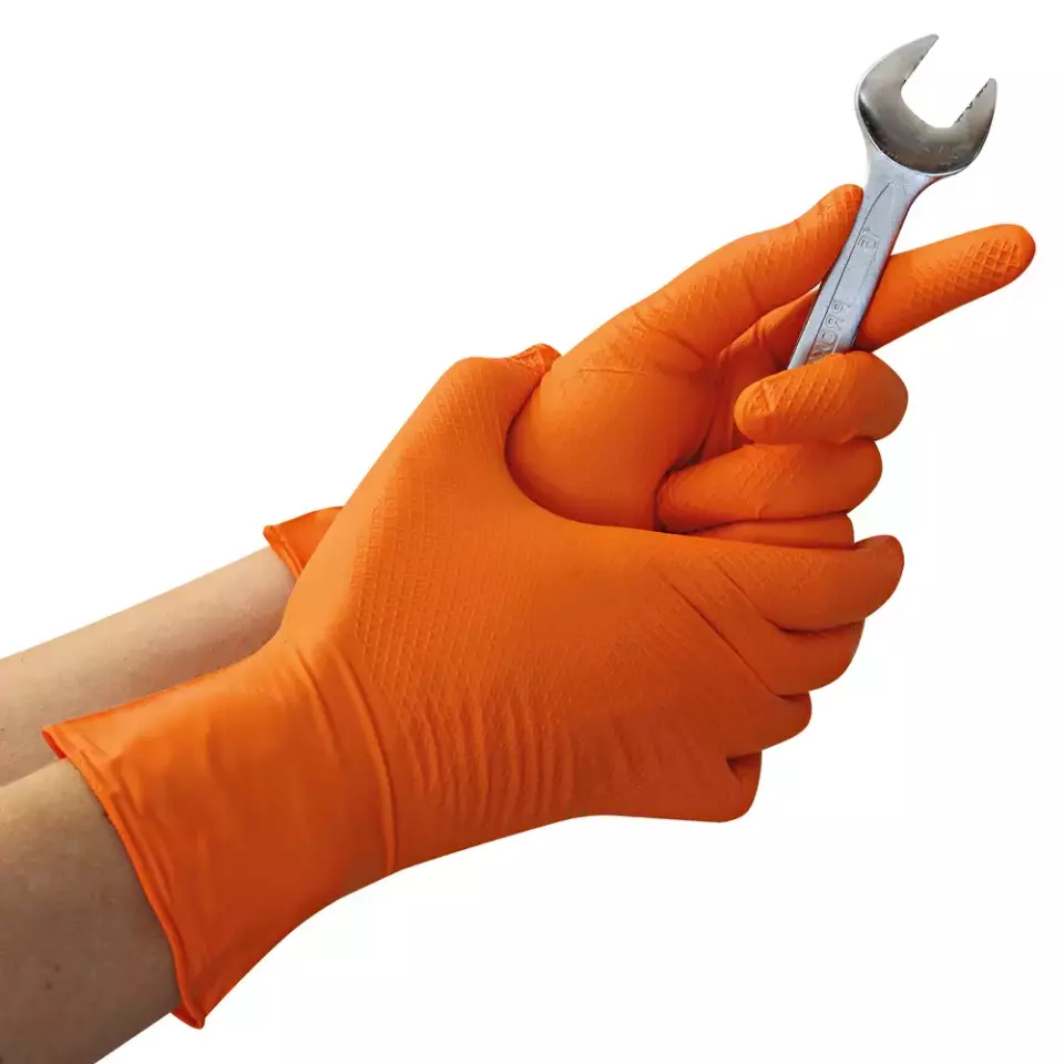 Hygostar 270805, Nitrile Power Grip Gloves, Powder-Free, image 3, gallery thumbnail