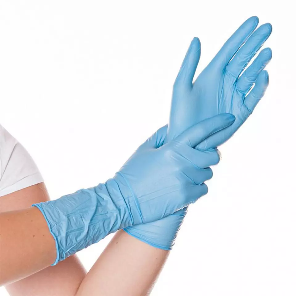 HygoStar 27004, Safe Long Powder-Free Nitrile Gloves, image 1, gallery thumbnail