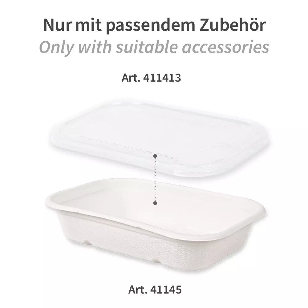 NATUREStar 41145, Casa Organic Bagasse Trays, 500 ml, 175 x 120 x 38 mm, image 5