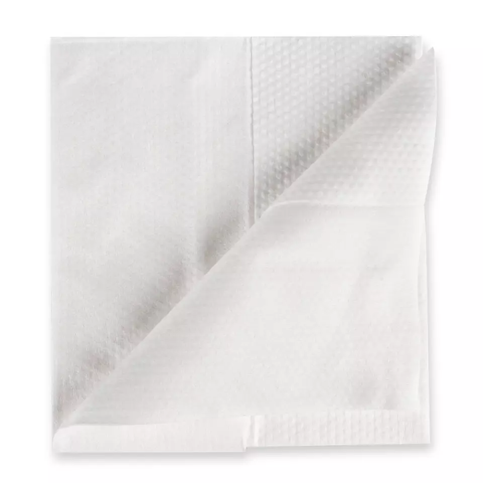 HygoClean 317510, Spunlace Cleaning Cloths, Pleated, White, image 1, gallery thumbnail