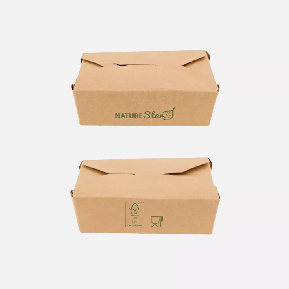 NATUREStar 417312, Menu Kraft Paper/PE Organic Food Boxes, 130 x 105 x 35 mm, FSC®-Mix, image 6