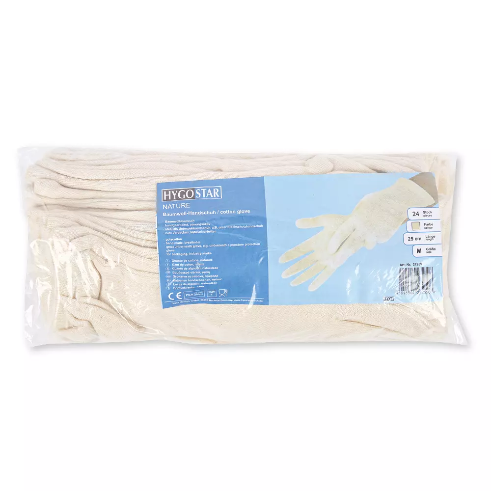 HygoStar 27239, Nature Cotton Gloves, image 1