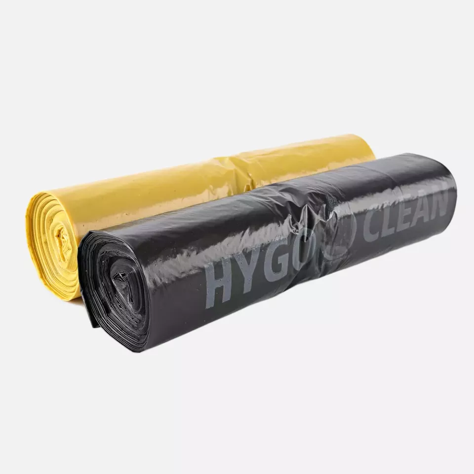 HygoClean 32313, Light LDPE Waste Bags, 240 l, Black, Roll, image 1, gallery thumbnail