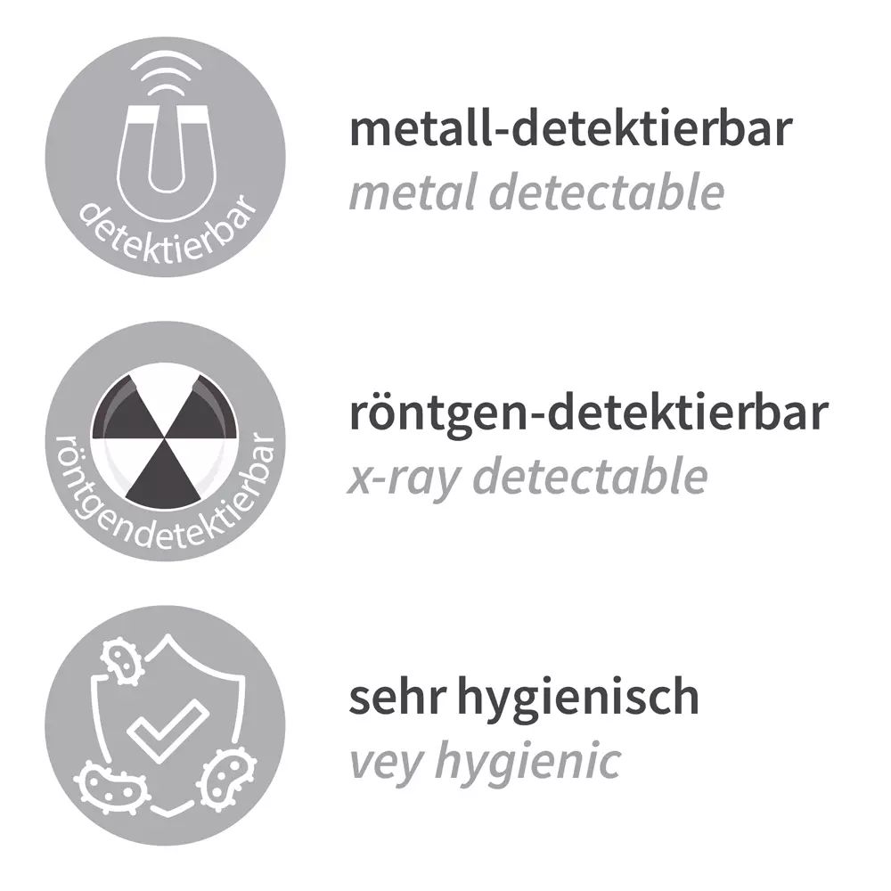 HygoStar 85564, Einziehbarer detektierbarer Kunststoffstift mit Clip, Blau, image 2