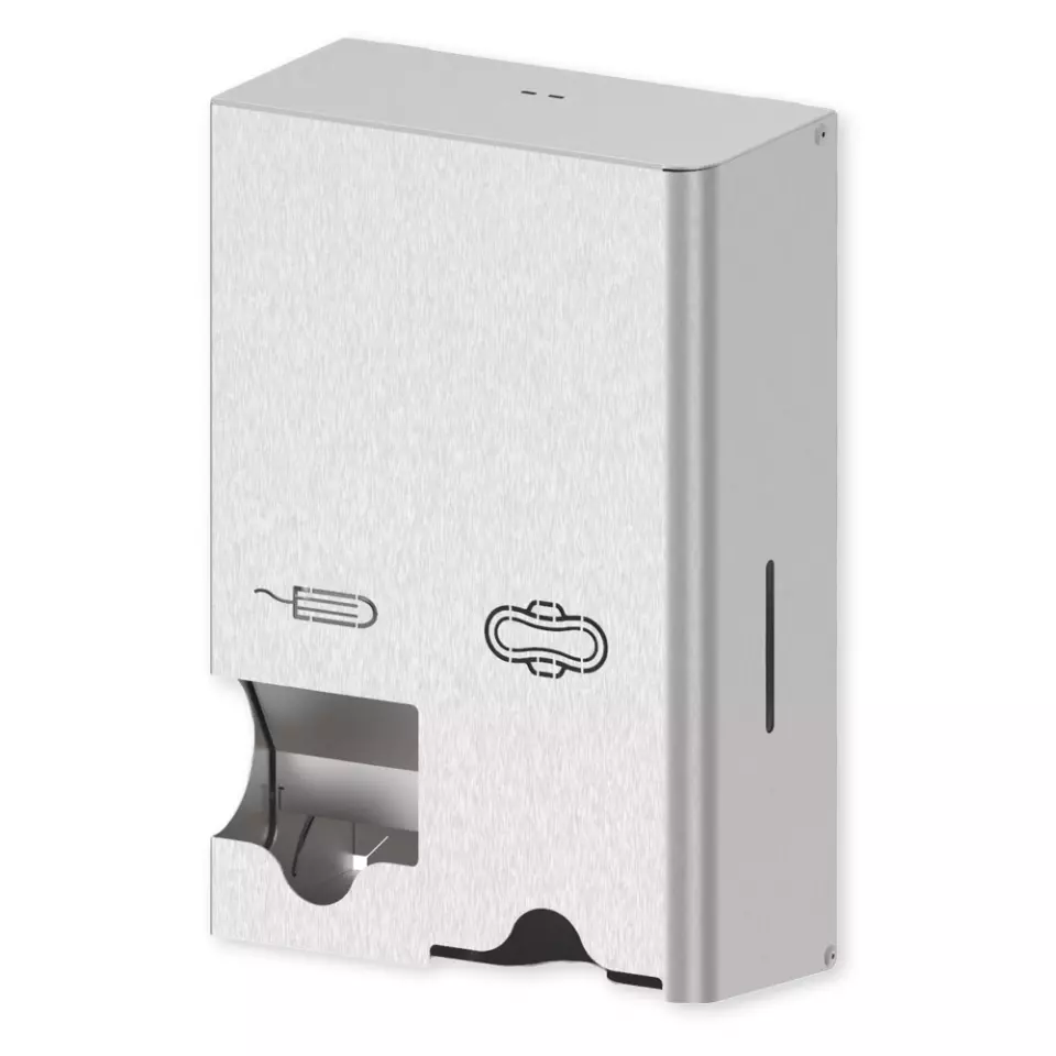 HygoClean 88915, Kompakt Tampon and Pad Dispenser, Stainless Steel, image 1, gallery thumbnail