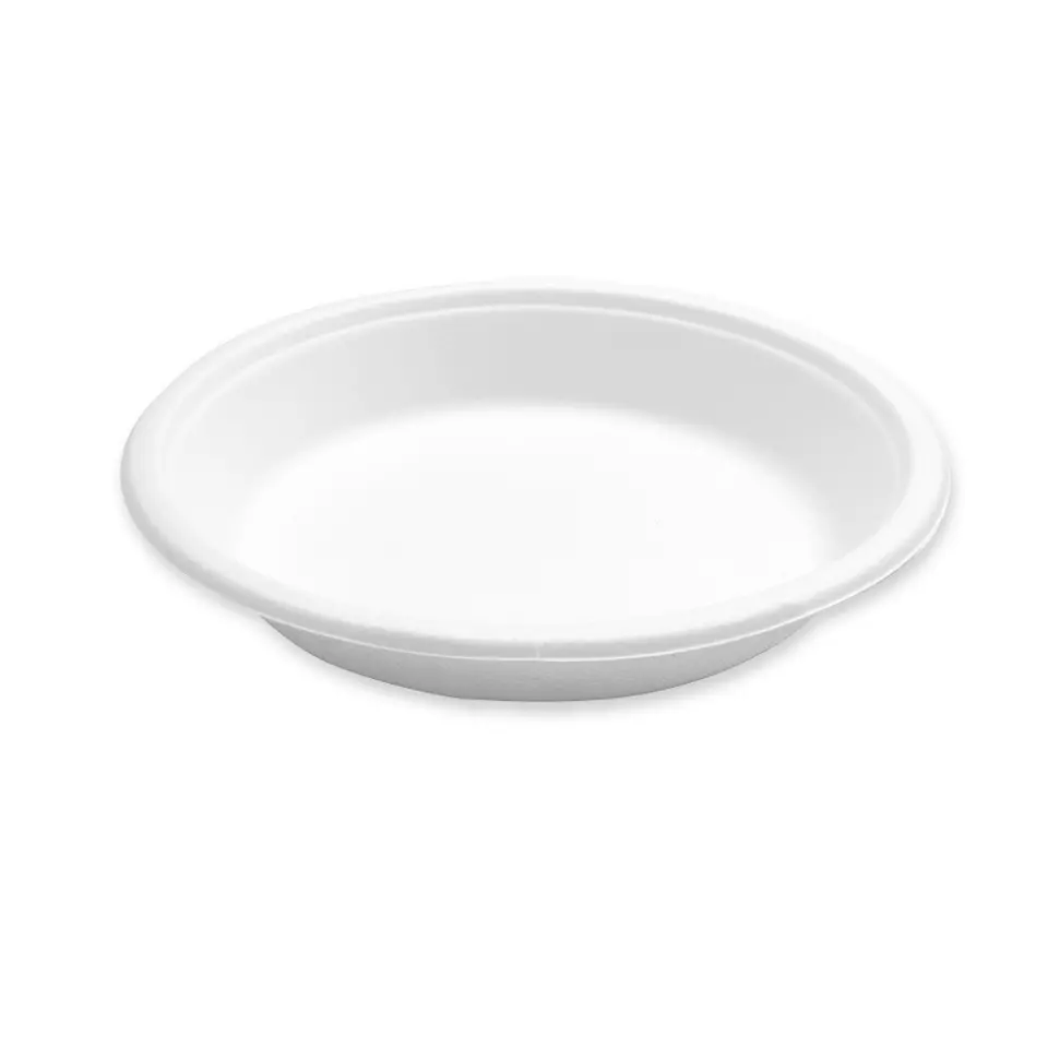 NATUREStar 41043, Bordofino Round Organic Bagasse Plates, 550 ml, Ø 187 mm