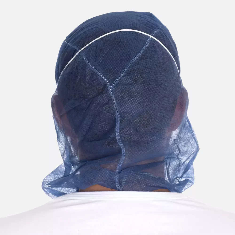 HygoNorm 132016, Astro Eco PP Caps with 2-ply Face Mask, Dark Blue, image 5