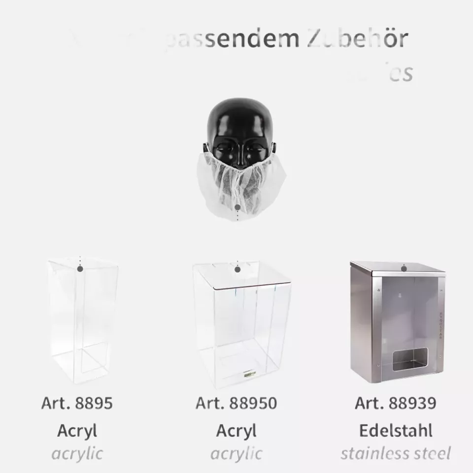 HygoStar 292206, PP-Bartschutz mit Ohrschlaufen, Groß, image 4, gallery thumbnail