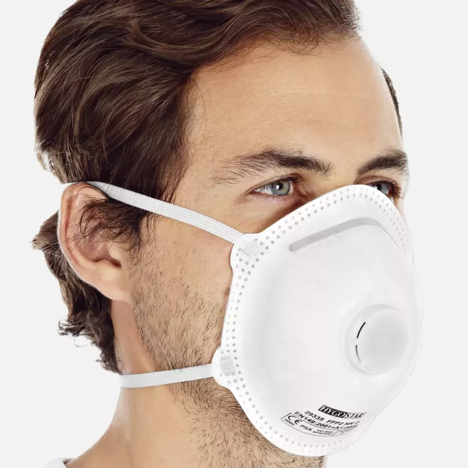HygoStar 29335, FFP2 NR D PP Atemschutzmasken, mit Ventil, Korbform, image 3, gallery thumbnail