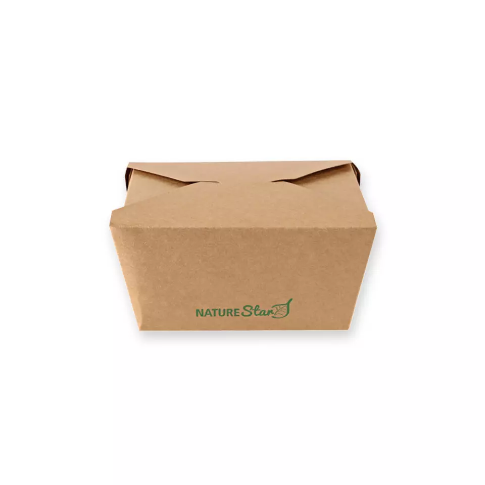 NATUREStar 416313, Menu Organic Food Boxes, 130 x 105 x 65 mm, Kraft Paper/PLA, image 4, gallery thumbnail