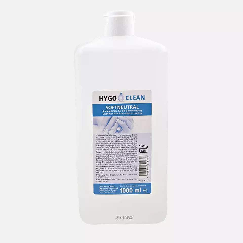 HygoClean 31571, Soft Neutral Flüssigseife, 1 l, image 1, gallery thumbnail