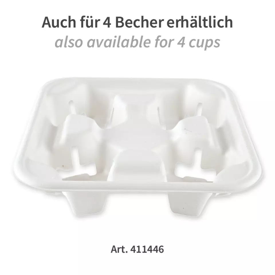 NATUREStar 411445, Bio-Doppel-Bagasse-Becherhalter, image 7, gallery thumbnail