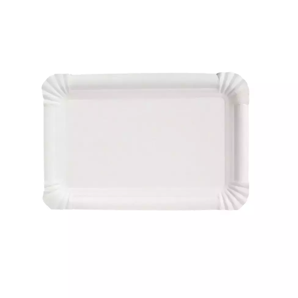 NATUREStar 41514, Organic Virgin Fibre Carton Paper Plates, 130 x 200 mm, Rectangular