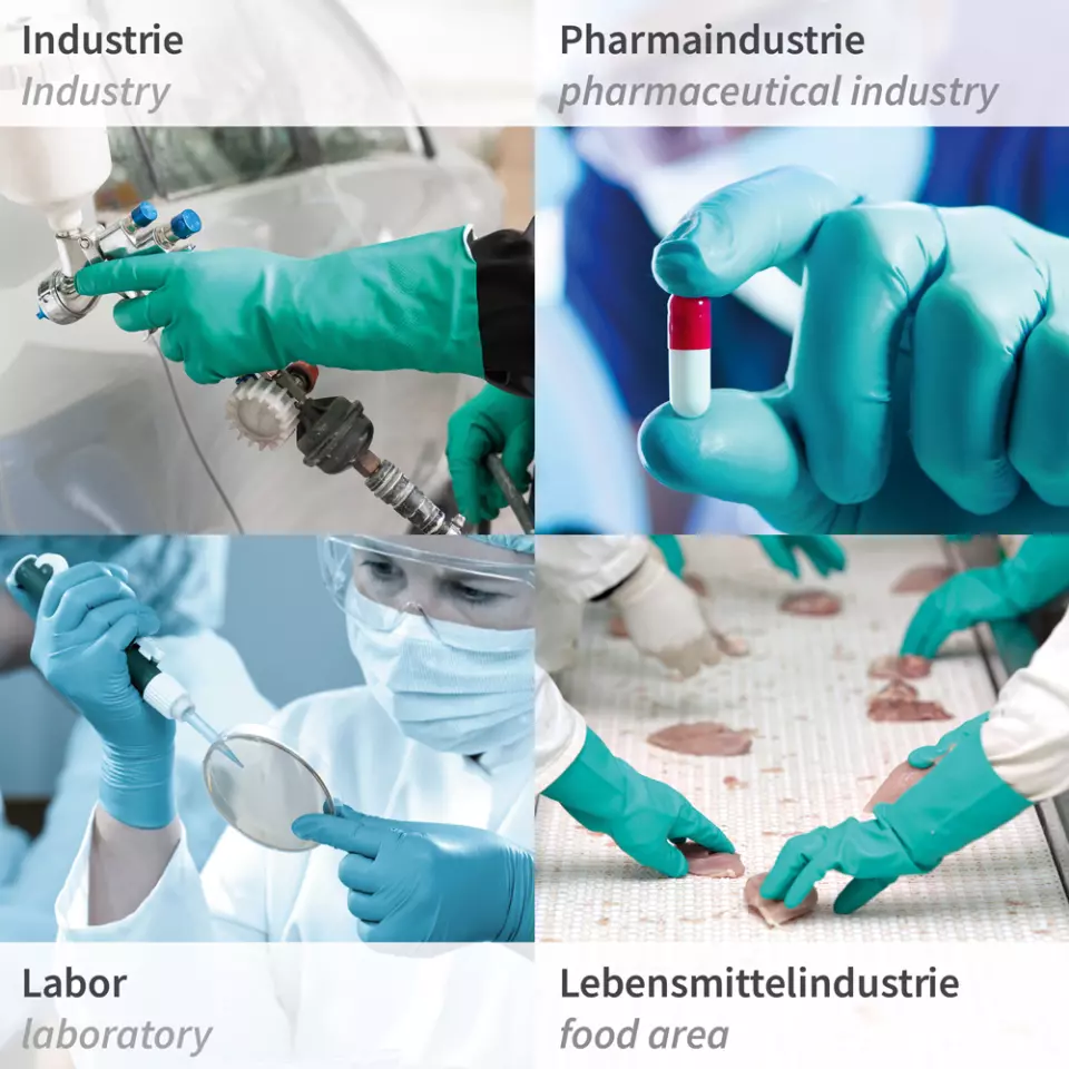 HygoStar 266001, Professional Nitrile Chemical Protection Gloves, image 3, gallery thumbnail