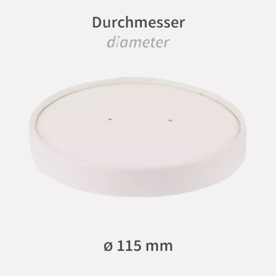 NATUREStar 418212, Organic Round Paperboard Lids, ø 115 mm, image 2, gallery thumbnail