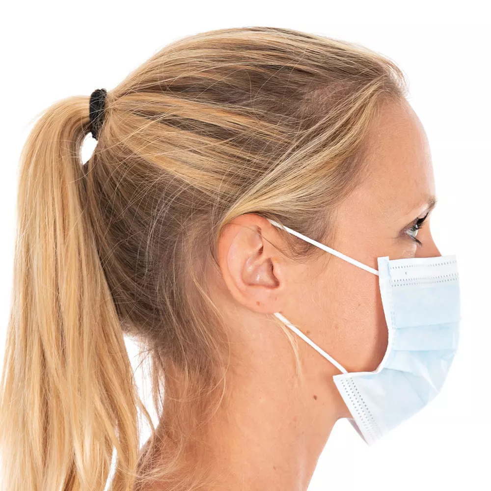 HygoStar 291761, IIR 3-Ply PP Face Masks, Blue, image 4